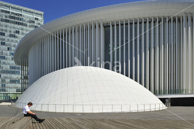 Europees Parlement en concertzaal Philharmonie Luxembourg