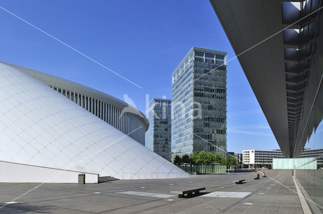 Europees Parlement en concertzaal Philharmonie Luxembourg