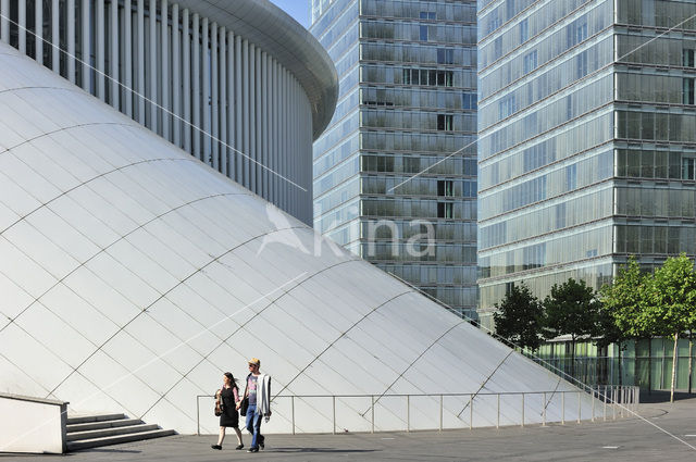 Europees Parlement en concertzaal Philharmonie Luxembourg