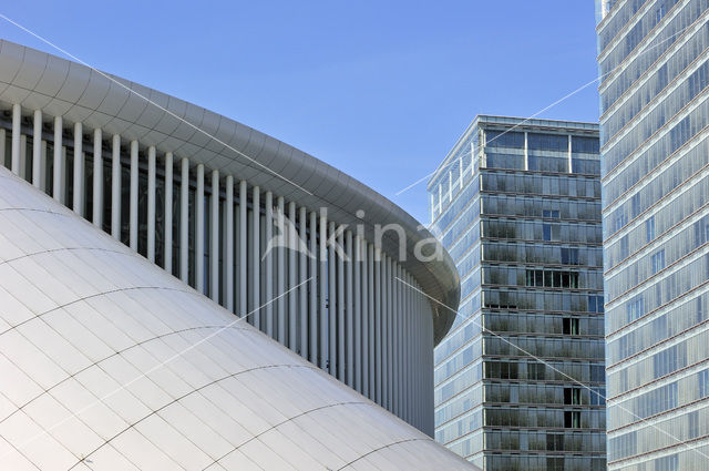 Europees Parlement en concertzaal Philharmonie Luxembourg