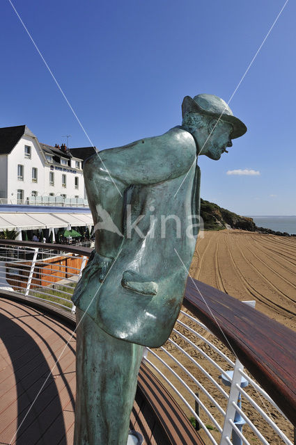 Standbeeld Monsieur Hulot / Jaques Tati