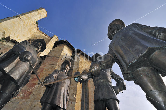 Standbeeld d'Artagnan en de Drie Musketiers