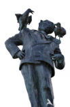 standbeeld Alfred Hitchcock