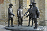 Statue d Artagnan and The Three Musketeers